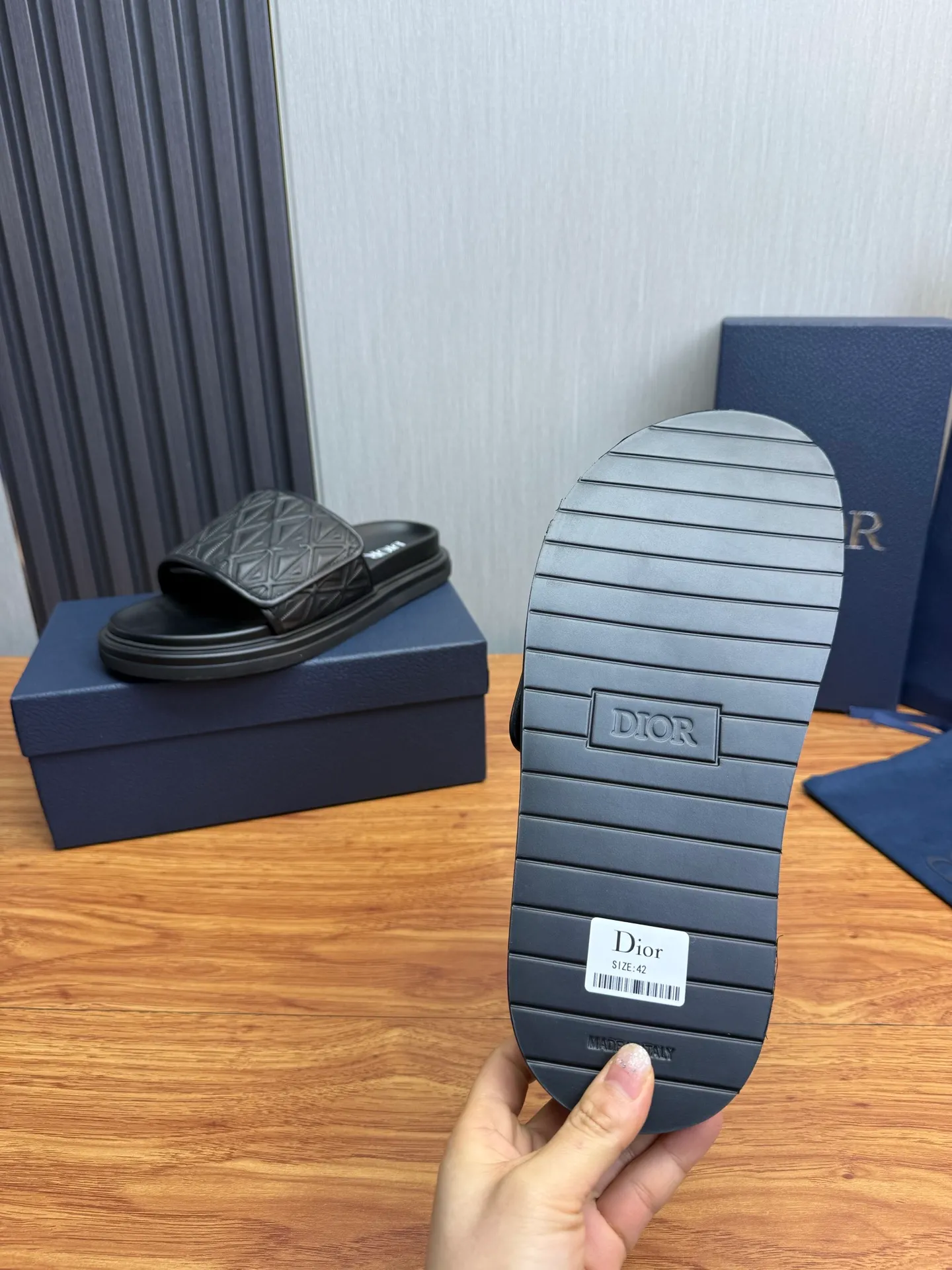 Men's shoes 280💰 Dior. Men's slippers🩴Official website 1:1 production 38-45 yards 45 46 🉑️Customized original material shipped✅